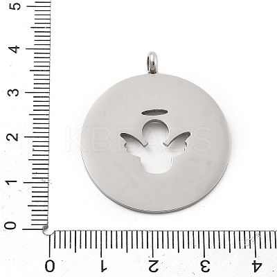 304 Stainless Steel Pendants STAS-F313-01P-1