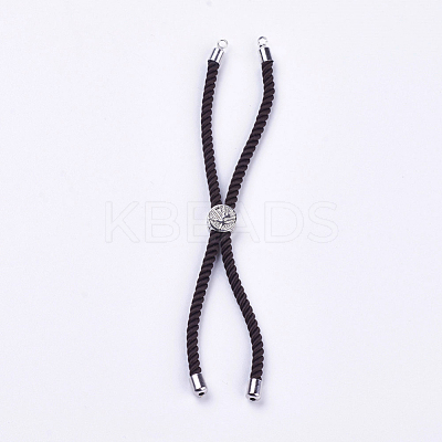 Nylon Twisted Cord Bracelet Making MAK-F018-10P-RS-1