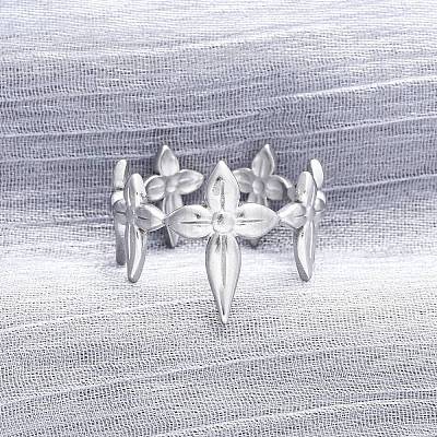 304 Stainless Steel Cuff Rings RJEW-D306-27P-01-1