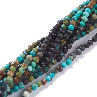 Natural HuBei Turquoise Beads Strands G-A026-A13-3mm-1