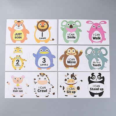 Newborn Monthly Milestone Stickers DIY-H127-B09-1