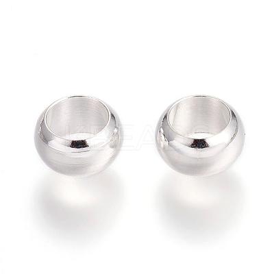 Brass European Beads OPDL-M001-01S-1