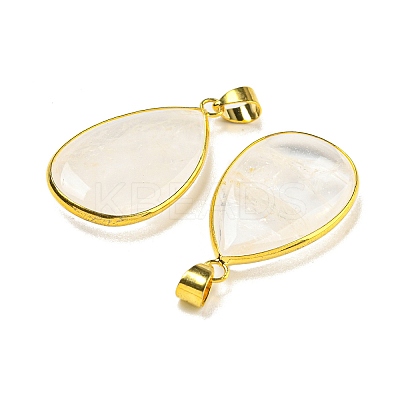 Natural Quartz Crystal Pendants G-K338-20G-1