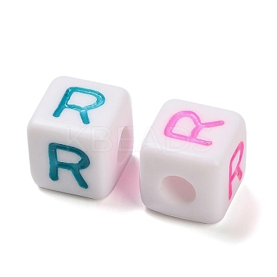 Opaque Acrylic Beads OACR-I022-01R-1