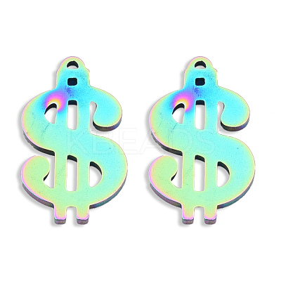 Ion Plating(IP) 201 Stainless Steel Charms STAS-N098-133M-1