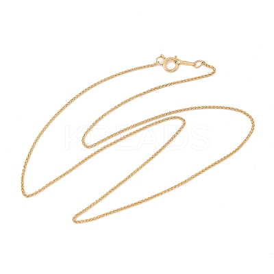1/20 14K Gold Filled Wheat Chain Necklaces for Women Men NJEW-Z068-12G-1