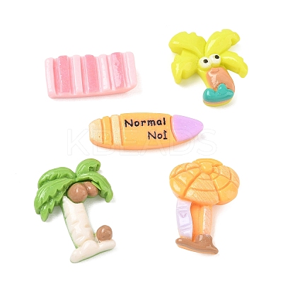 Summer Tropical Theme Opaque Resin Cabochons RE-CBAE4BE-02-1