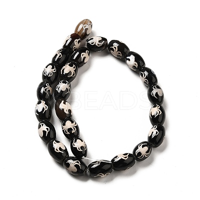 Tibetan Style dZi Beads Strands G-F726-A10-1