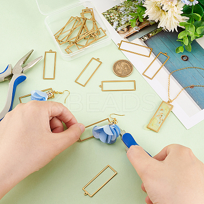 20Pcs Brass Pendants FIND-BC0004-49-1