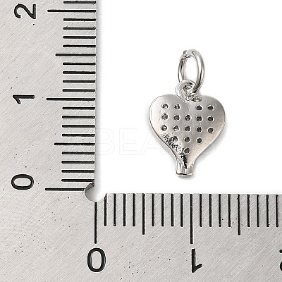 Brass & Clear Cubic Zirconia Pendants KK-S372-30P-1
