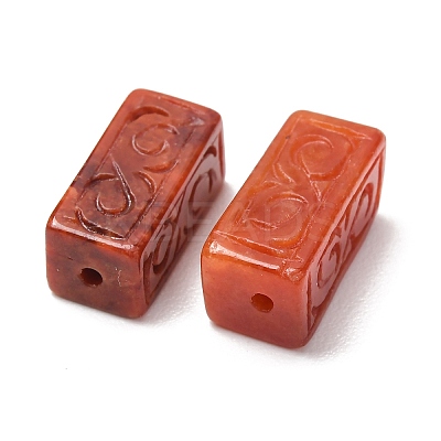 Dyed Natural Myanmar Jade Carved Beads GG-CBABA9C-07-1