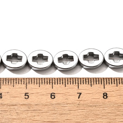 Electroplated Synthetic Non-magnetic Hematite Beads Strands G-L613-Z01-02G-1