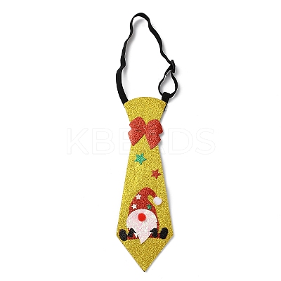 Chistmas Theme Non-woven Fabrics Necktie AJEW-L092-A04-1