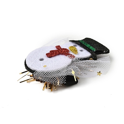Christmas Theme Glitter Felt Fabric Alligator Hair Clip PHAR-U002-01B-1