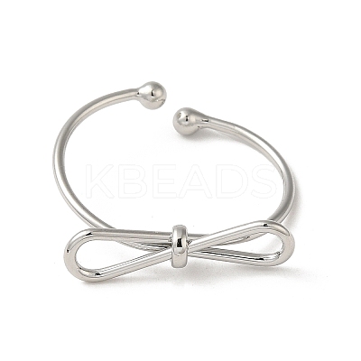 Brass Cuff Rings for Women RJEW-D026-04P-1
