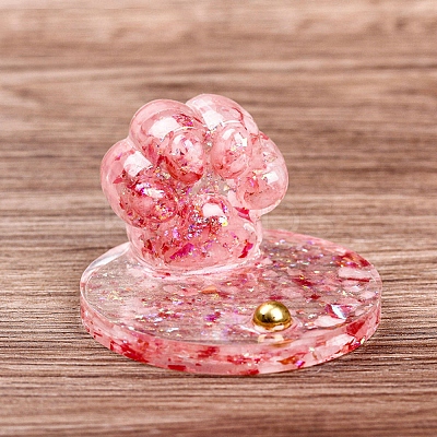 Resin Paw Print Mobile Phone Holder PW-WG35670-15-1