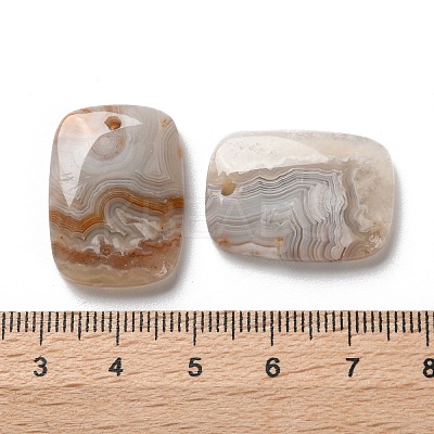 Natural Mexican Agate Pendants G-B123-06F-1