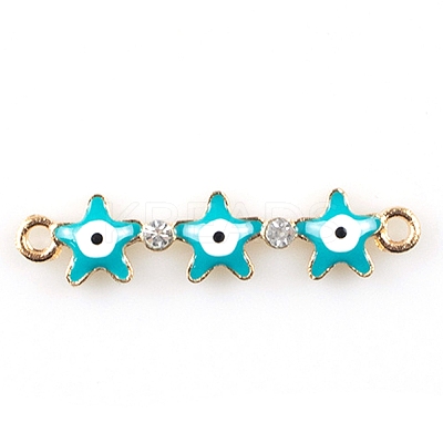 Alloy Enamel Connector Charms X1-FIND-TAC0016-26B-1