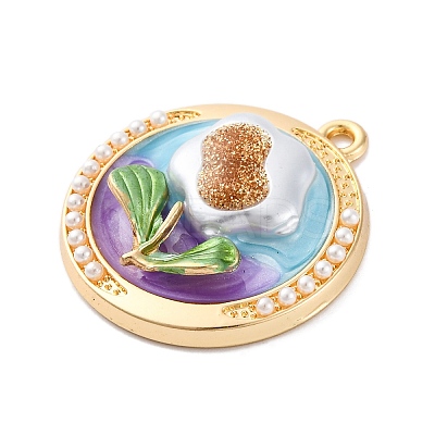 Alloy Enamel Pendants FIND-M060-11G-1