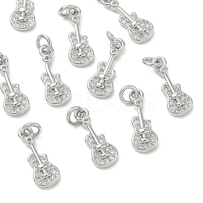 SHEGRACE Brass Micro Pave Cubic Zirconia Pendants XGRQ3D739-479P-1