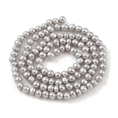 Electroplated Shell Pearl Beads Strands BSHE-C006-05C-1