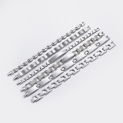 Tarnish Resistant 201 Stainless Steel Bracelets BJEW-P0130-44-1