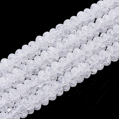 Synthetic Crackle Quartz Beads Strands X-G-S285-08-1