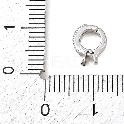 Brass Micro Pave Cubic Zirconia Pendant Bails KK-G544-32P-1