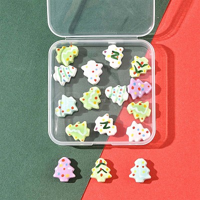 16Pcs 7 Colors Handmade Porcelain Beads PORC-FS0001-42-1