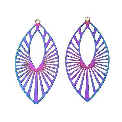 201 Stainless Steel Filigree Pendants SA-CBAF42D-01-1
