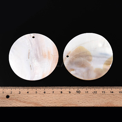 Natural Freshwater Shell Big Pendants SHEL-T020-39-1