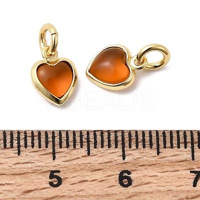 Brass Pave Cubic Zirconia Pendants KK-Z137-21G-01-1