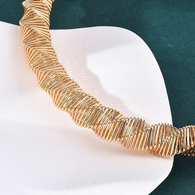 14mm Twist Iron Chain Necklaces NJEW-G163-02KCG-1