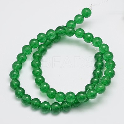 Natural & Dyed Malaysia Jade Bead Strands G-A146-8mm-A06-1
