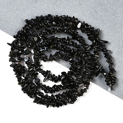 Natural Golden Sheen Obsidian Beads Strands G-G0003-B33-01-1