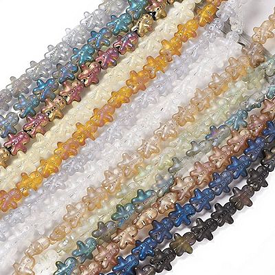 Electroplate Glass Beads GLAA-P005-M-1