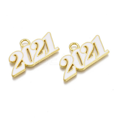 Alloy Enamel Pendants PALLOY-T078-03E-1