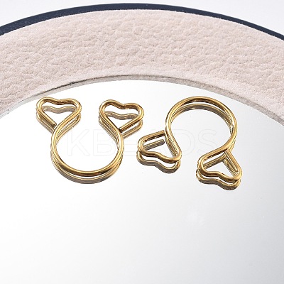 304 Stainless Steel Heart Clip on Nose Rings AJEW-A062-01A-G-1