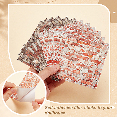 12Pcs 2 Colors Self Adhesive PVC Wall Stickers DIY-GA0007-05B-1