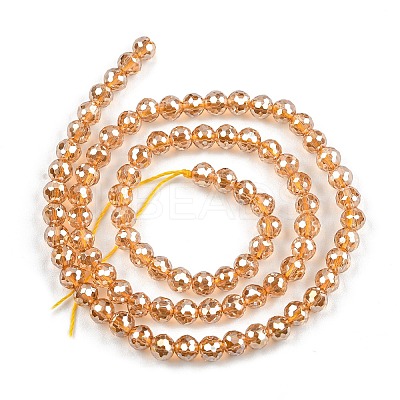 Electroplate Transparent Glass Beads EGLA-B013-02A-PL14-1