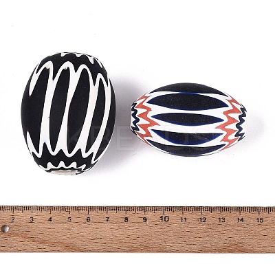 Handmade Millefiori Glass Barrel Beads LA-N002-34-1
