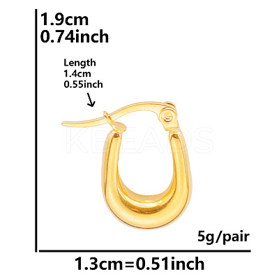 Stylish Stainless Steel Hoop Earrings for Women OK9057-6-1