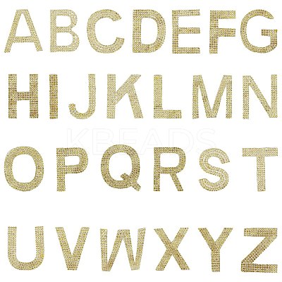 Glitter Hotfix Rhinestone Iron on Patches DIY-WH0183-09A-1