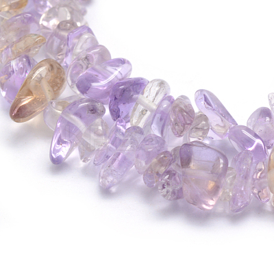 Natural Ametrine Beads Strands G-P332-49B-1