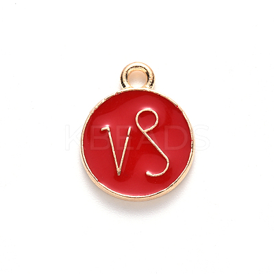 Alloy Enamel Pendants ENAM-SZ0001-28B-E-1