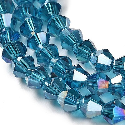 Transparent Electroplate Glass Beads Strands LS-GLAA-F029-2mm-A01-1