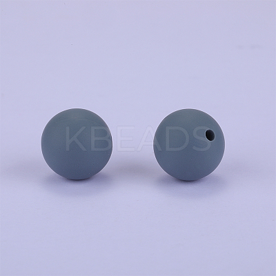 Round Silicone Focal Beads SI-JX0046A-10-1