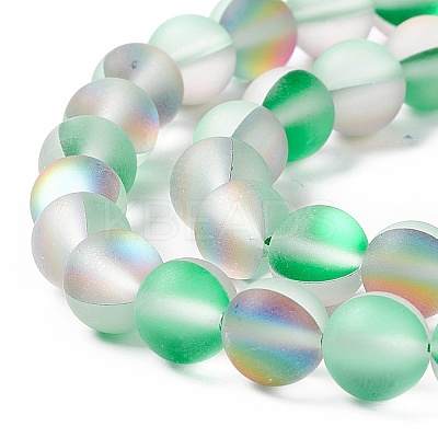 Synthetic Moonstone Beads Strands G-E573-01B-20-1