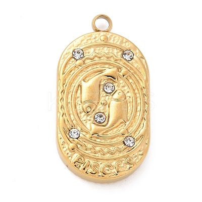 304 Stainless Steel Pendants LS-STAS-F349-03G-08-1