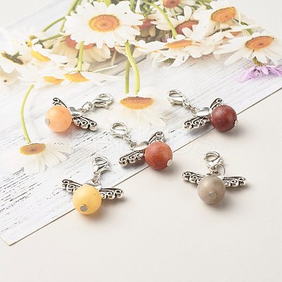 Natural Jade Pendants HJEW-JM00525-1